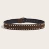Spicy Girl Leopard Print Waistband PU Leather Men Belt Trend Y2K Belt  Male