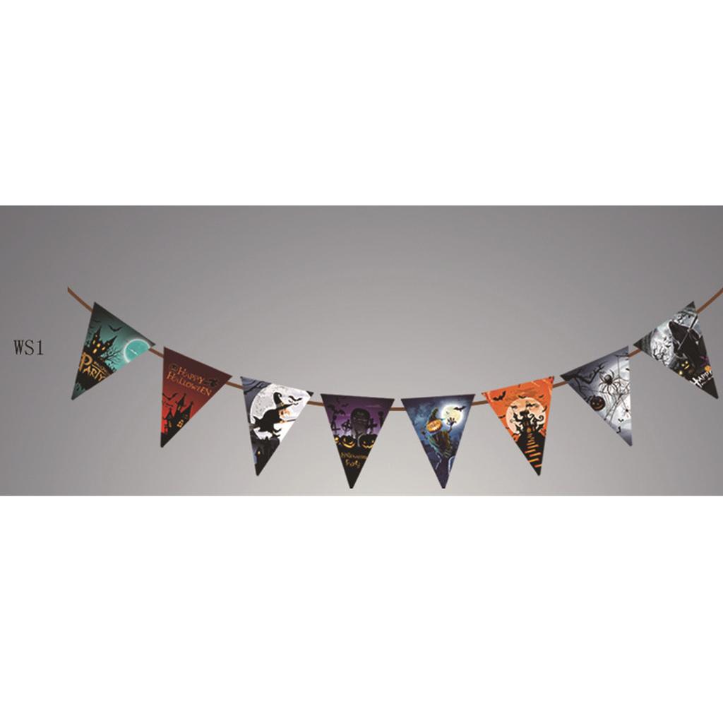 Halloween Shopping Mall School Party Arrangement Skull Pumpkin Bat Flag Latte Flower Custom Style