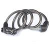 ZHEGE Bicycle Wire 1200mm 12mm Japanese Instruction Manual Included Lock, Lock, 5-Digit Combination, Long, Cross-Section Diameter, Anti-Theft, (Black)