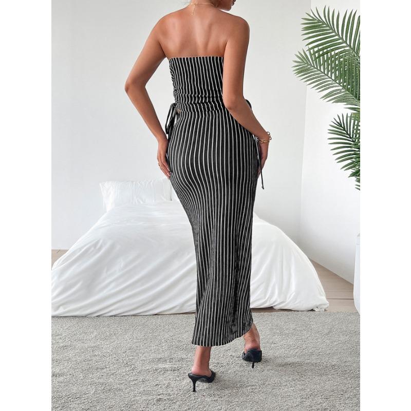 Elegantes Tube-Top-Westen-Rock-Anzug-Set für Damen Herbst und Winter Unabhängige Station