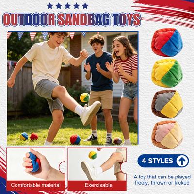 Outdoor Sports Game Bean Bag Ball for Recreational Play Soft Plush Panel Stitching Design for Group Activities Toss Catch