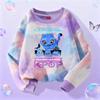 KPop Demon Hunters Long Sleeve Girls Trend Leisure Tops Anime Cartoon Spring Autumn Clothes Tie-dye Versatile Sweatshirt