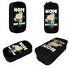 Pokemoned Nope Not Today Snorlax Pencil Cases Pen Holder Bag Girls Boys Big Capacity Students School Gift Pencilcases