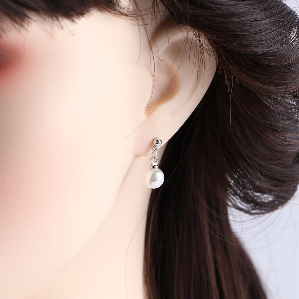Artificial Pearl Temperament Gifts Korean Dangle Earrings Women Stud Earrings Drop Earrings Metal