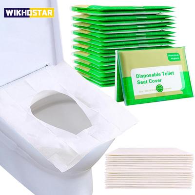 10/30/50PCS Disposable Toilet Seat Cover Paper Toilet Seat Covers Waterproof Flushable Travel Soluble Water Type  Pad Portable