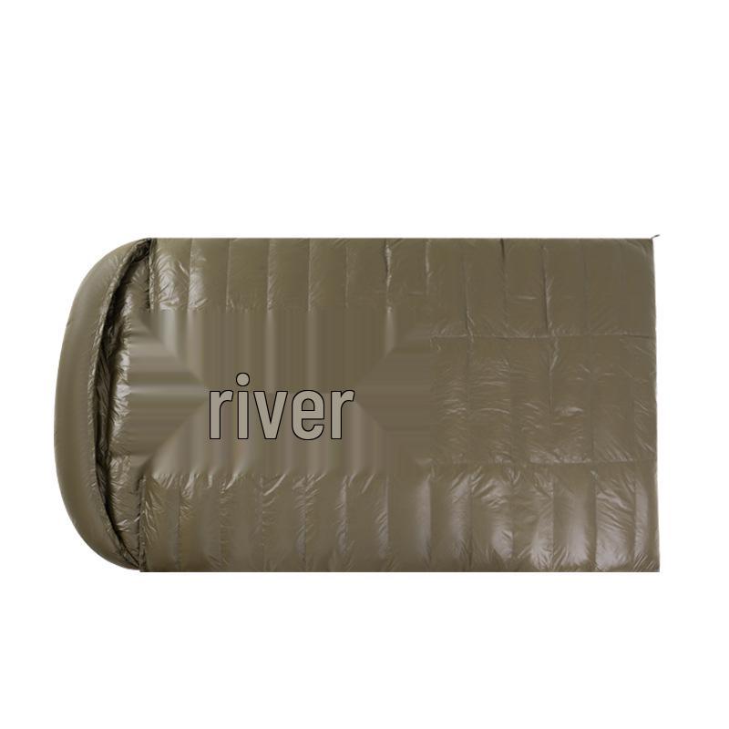 50% Duck Down Ultra-Light Double Sleeping Bag for All Seasons - Perfect for Outdoor Couples