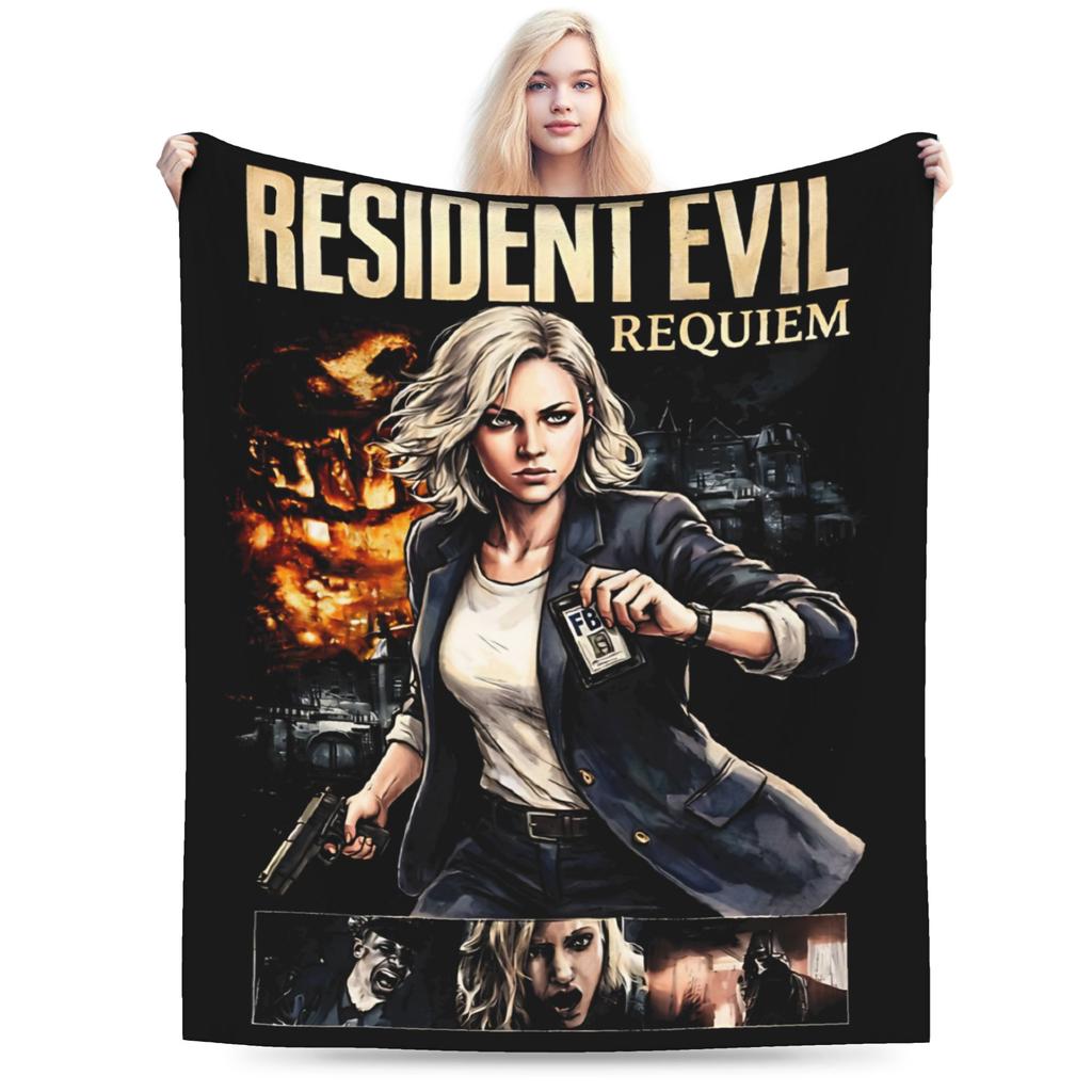 Residents Evils Requiem Leon S Kennedy Blanket Spring Warm Soft Throw Blanket For Boy Chair Sofa Bed Flannel Bedspread Bed Cover