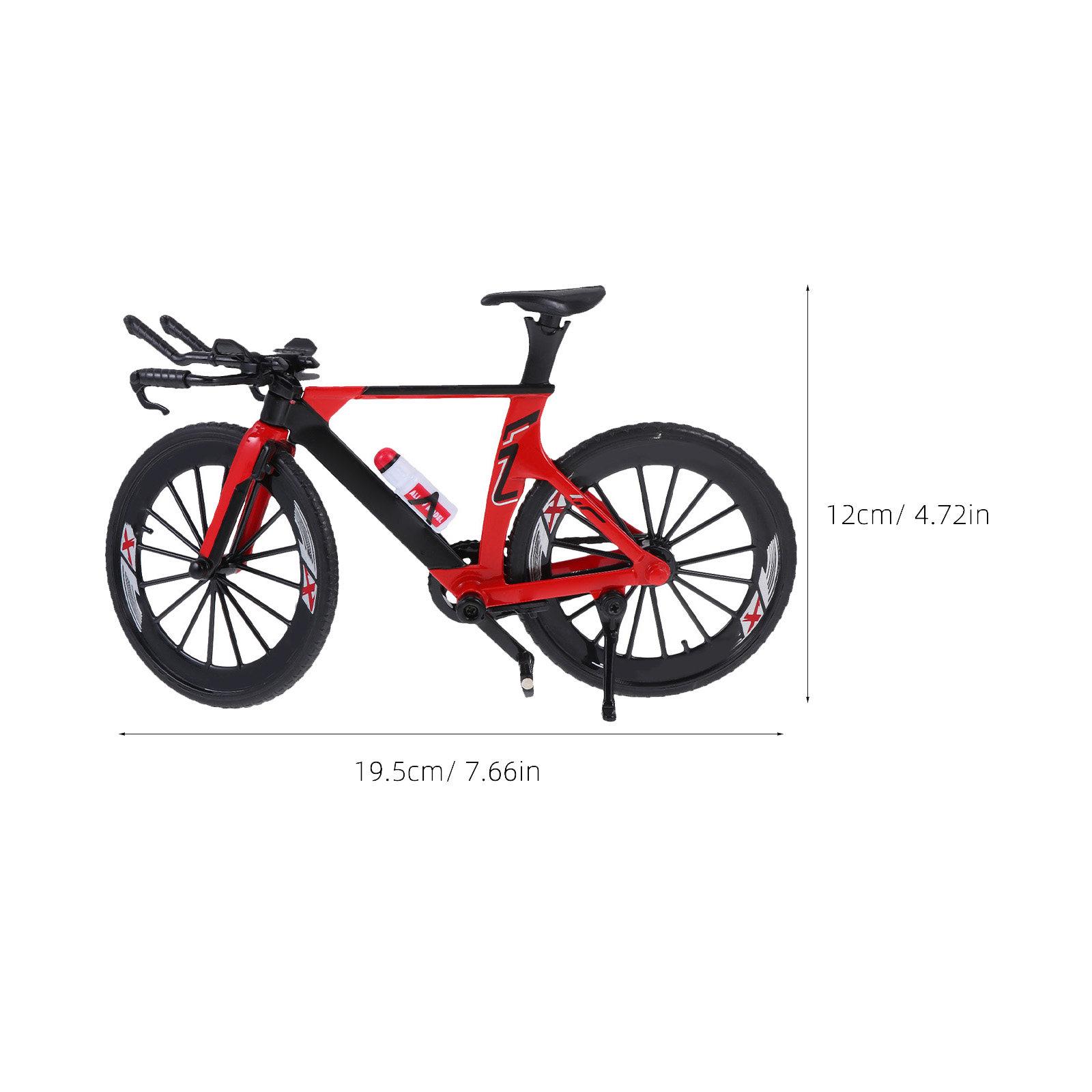 

1Pcs Simulation Bike Chic Desktop Ornament Creative Tabletop Decor Miniature Cycle Adornment Home Office Decoration червоний