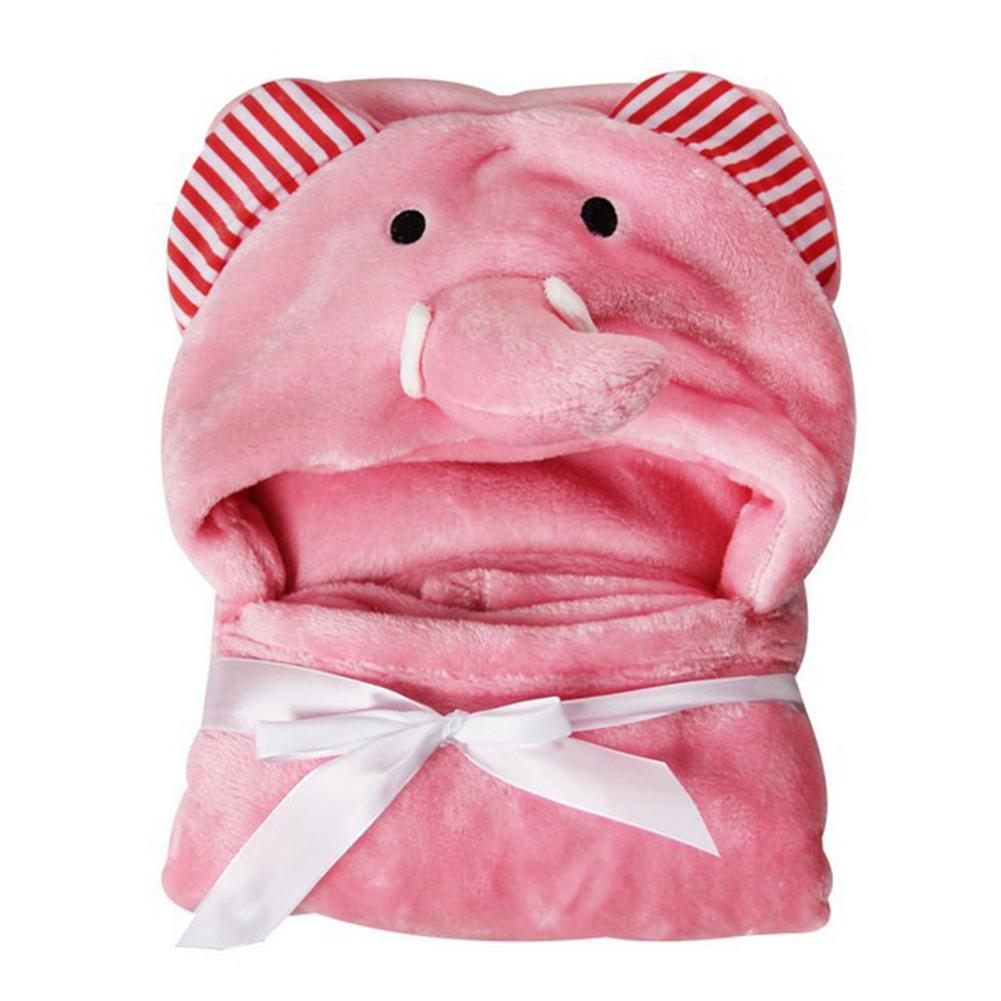 Toddler  Kid Girl Boy Cute Animal Hooded Blanket Bathrobe Bath Towel Flannel Wrap Washcloth