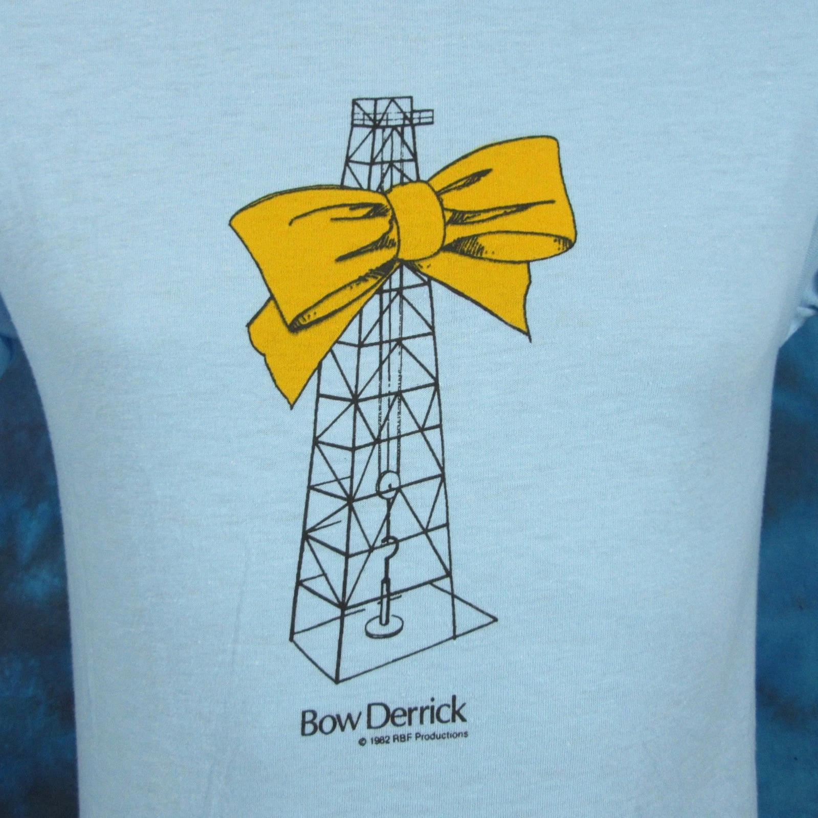 

NOS vintage 80s BOW DERRICK CARTOON BO DEREK T-Shirt XS/SMALL tv single stitch L