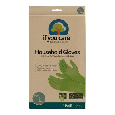 YOU Natural Rubber Household Large Cooking Kitchen Made with FSC Certified Fair Trade Rubber [IF CARE] Gloves, Size, Gloves, Gloves, &
