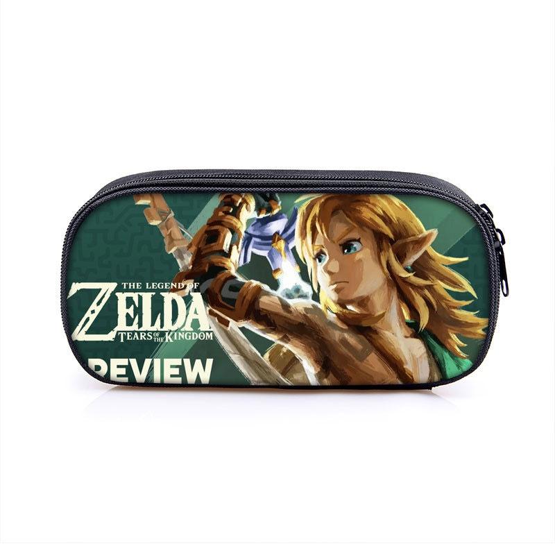 Legend Of Zelda Kingdom Tears Cartoon Pencil Case Durable And Breathable Polyester Material