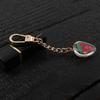 Strawberry Bag Charm Keychain Alloy Material Backpack Pendant for Daily Party