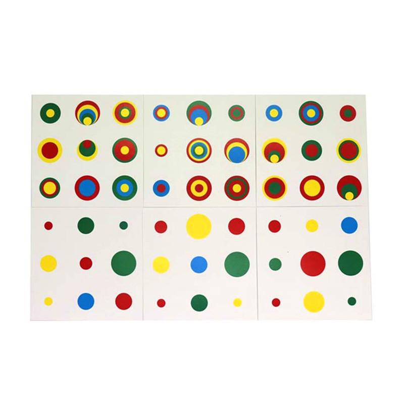 

Montessori Sensory Educational Toys: Family Version Colored Cylinders