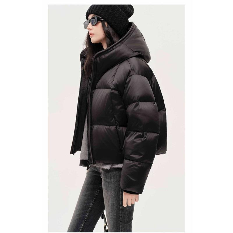 Outdoor Small Clothing Hooded Women's Thickened Cotton Clothing Short Windproof Winter Clothing