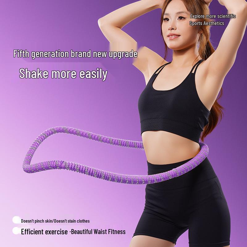 Upgraded Silent Weighted Hula Hoop for Waist Slimming and Abdominal Shaping