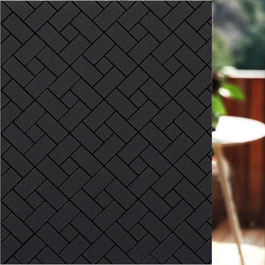 

Радужная декоративная оконная пленка, витражная пленка для защиты конфиденциальности, матовое стекло со статическим прилипанием для стеклянной двери дома, 3D-дизайн щебня 30x100 cm