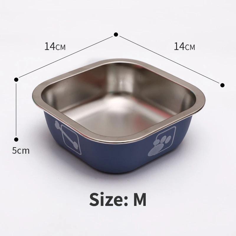 Non-slip Dog Bowls for Small Medium Large Dog Feeder Bowls and Drinkers Stainless Steel Pet Feeders Pets Dogs Accessories