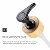 500ML Capacity Lotion Pump Bottle Press Type Empty Soap Dispenser Refillable Strip Pattern Shampoo Conditioner Container