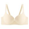 Glossy and Seamless Women's Summer Thin Gathering Bra Anti-sagging Steel Rim Large Size Bra