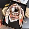 Animal Flower Simulation Silk Printing Silk Scarf Square Scarf High-end Shawl Sunscreen Neck Professional Scarf Headscarf Scarf