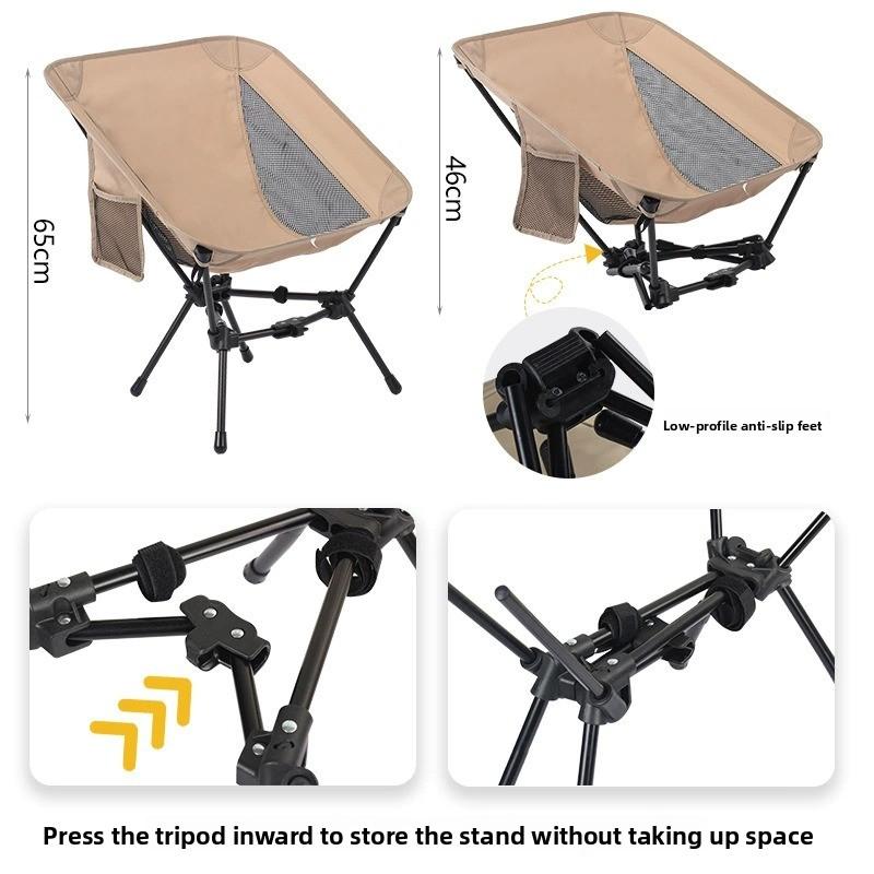 Portable Folding Chair for Camping, Fishing and Outdoor Activities, Lightweight and Durable