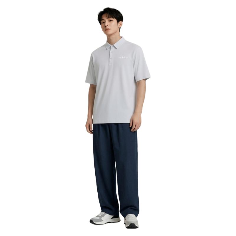Adidas Men's Wrinkle-Resistant Breathable Sports Casual Polo Short Sleeve JI6026