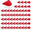 100 Pack Mini Christmas Santa Bottle Hats, Lollipop Hats, Christmas Lollipop Candy Cover Hat, Candy Toppers Christmas Holiday Pa