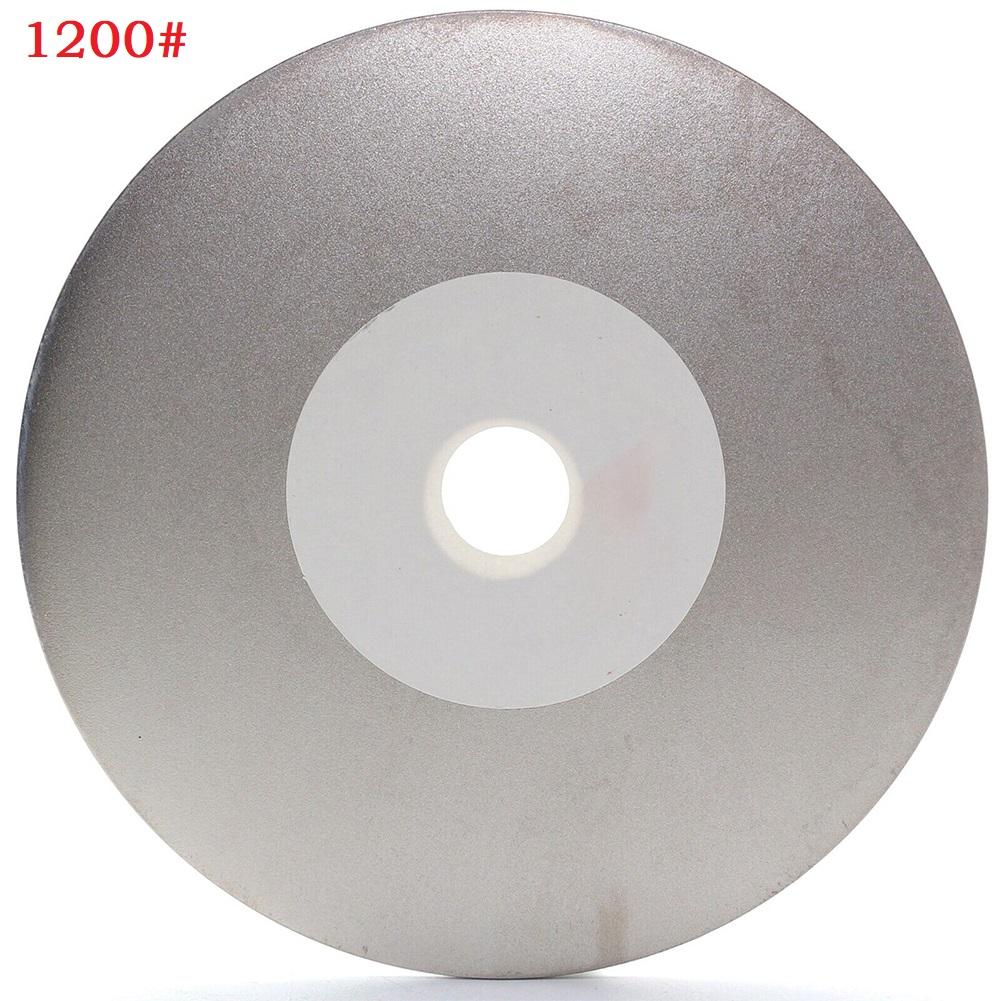8 Inchs/200mm Emery Coated Lapping Disc Grit 60-3000 1/2" Hole Flat Lap Wheel Abrasive Grinding Disc For Gemstone/Jewelry/Rock