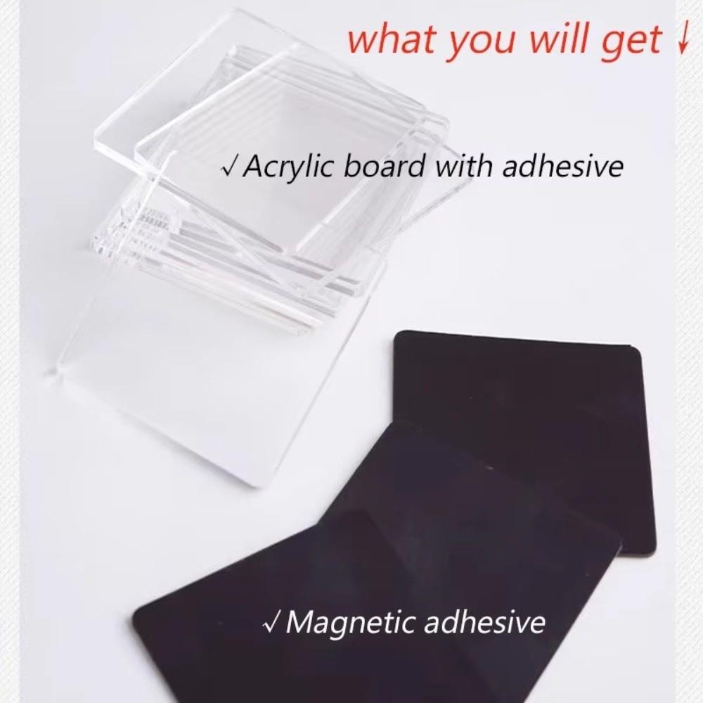 3×5cm Refrigerator Magnets Transparent Photo Frame New Photo Magnets Kit Kitchen Decor