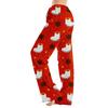 Women's Christmas Print Loose Fit Pajama Pants for Sleep and Home Relaxation