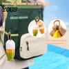 Lotion Applicator for Kids Refillable Sunscreen Applicator, 100ml Travel Roll On Bottle with Smooth Easy Use Ball, Portable Hanging Dispenser