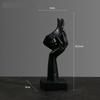 Resin Abstract Mask Statues European Miniature Figurines for Interior Home Office Study Desktop Figure Ornament Decor Gift