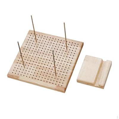 Häkelblockierbrett Stricken mit Nadeln Holz 8" Steckbrett für