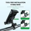 Universal Bike Phone Holder - Bicycle Mount for 4.5-8.0 Inch Mobile Devices - Motorcycle Scooter Handlebar Cellphone Bracket