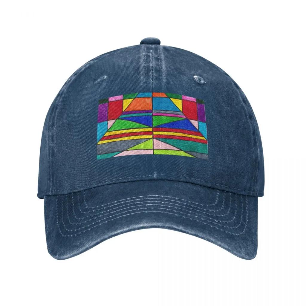 Geometric Colors Baseball Cap Sun Hat For Children Trucker Cap Beach Bag Golf Wear Womens Hats Unisexs
