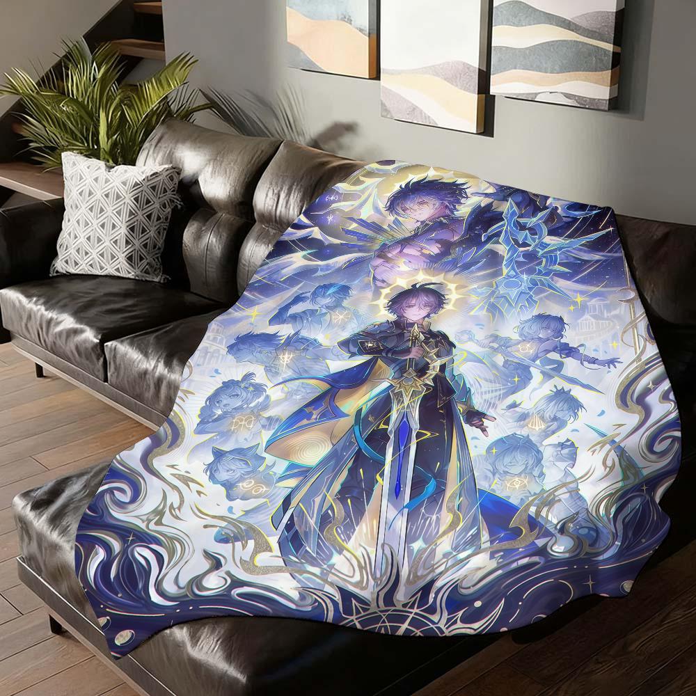 Game Honkai Star Rail Blanket For Sofa Office Bed Plane Travel Sleep Read Relax Camping Soft And Warm