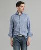 PANICALE Dot Print Cotton Shirt [Sky Blue]