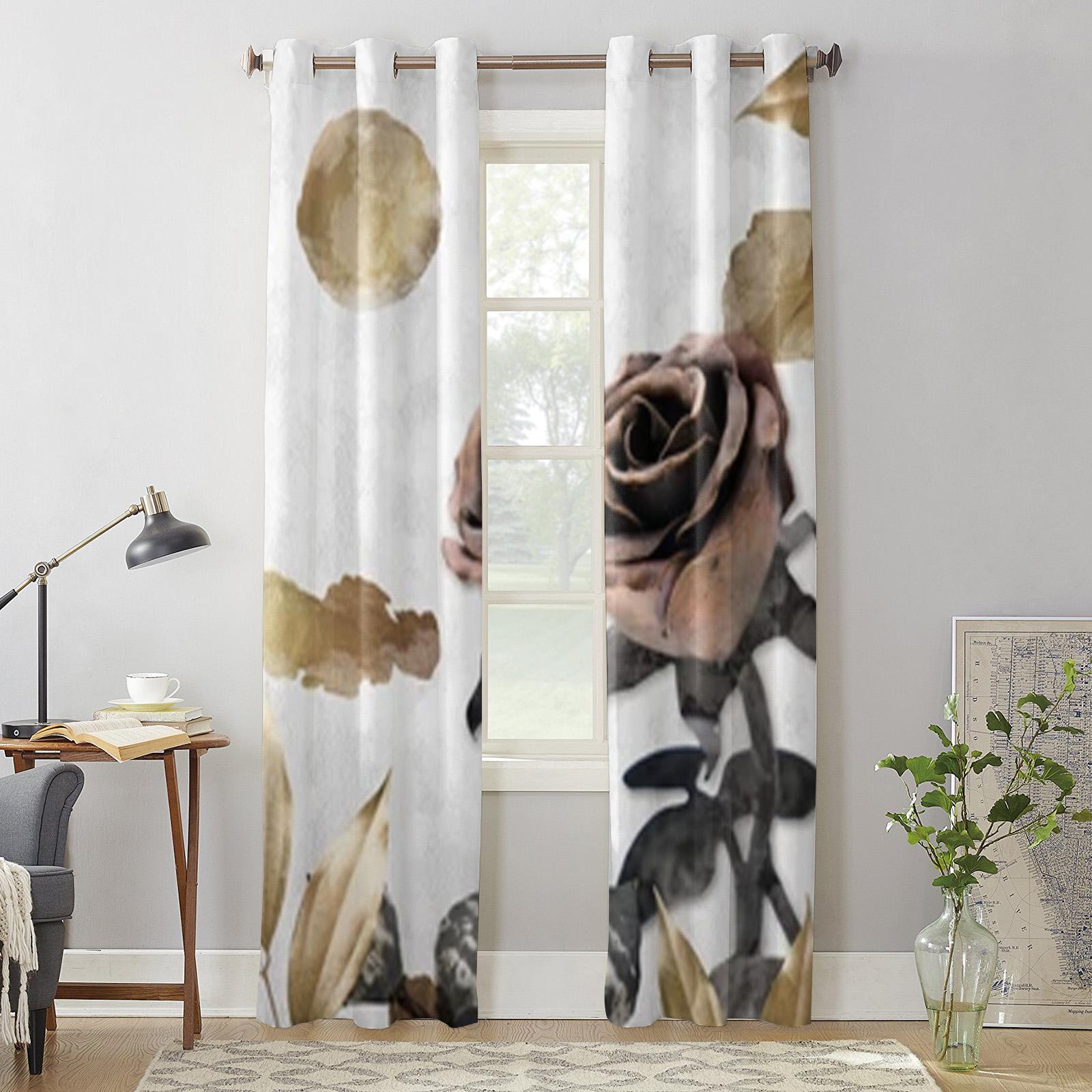 Винтажные темно-розовые шторы для гостиной — фото 2