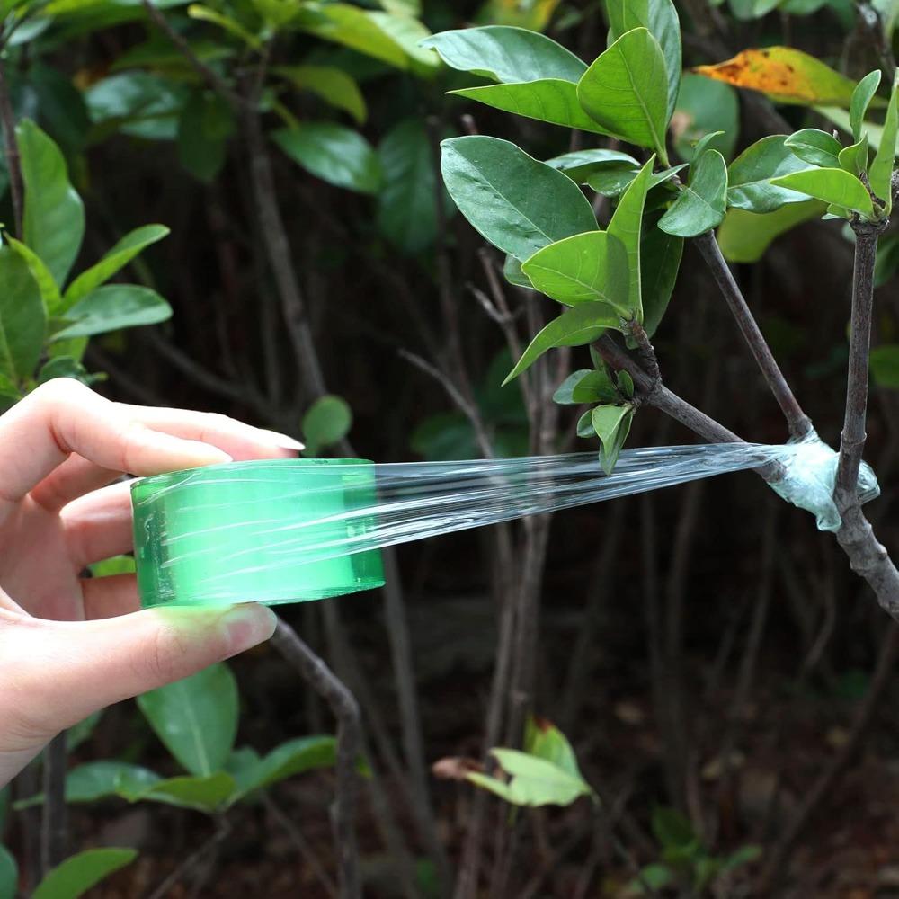 PE Grafting Tape Film Stretchable Garden Tree Plants Seedlings Grafting Specific Film Self-Adhesive Degradable Plant Tape Film