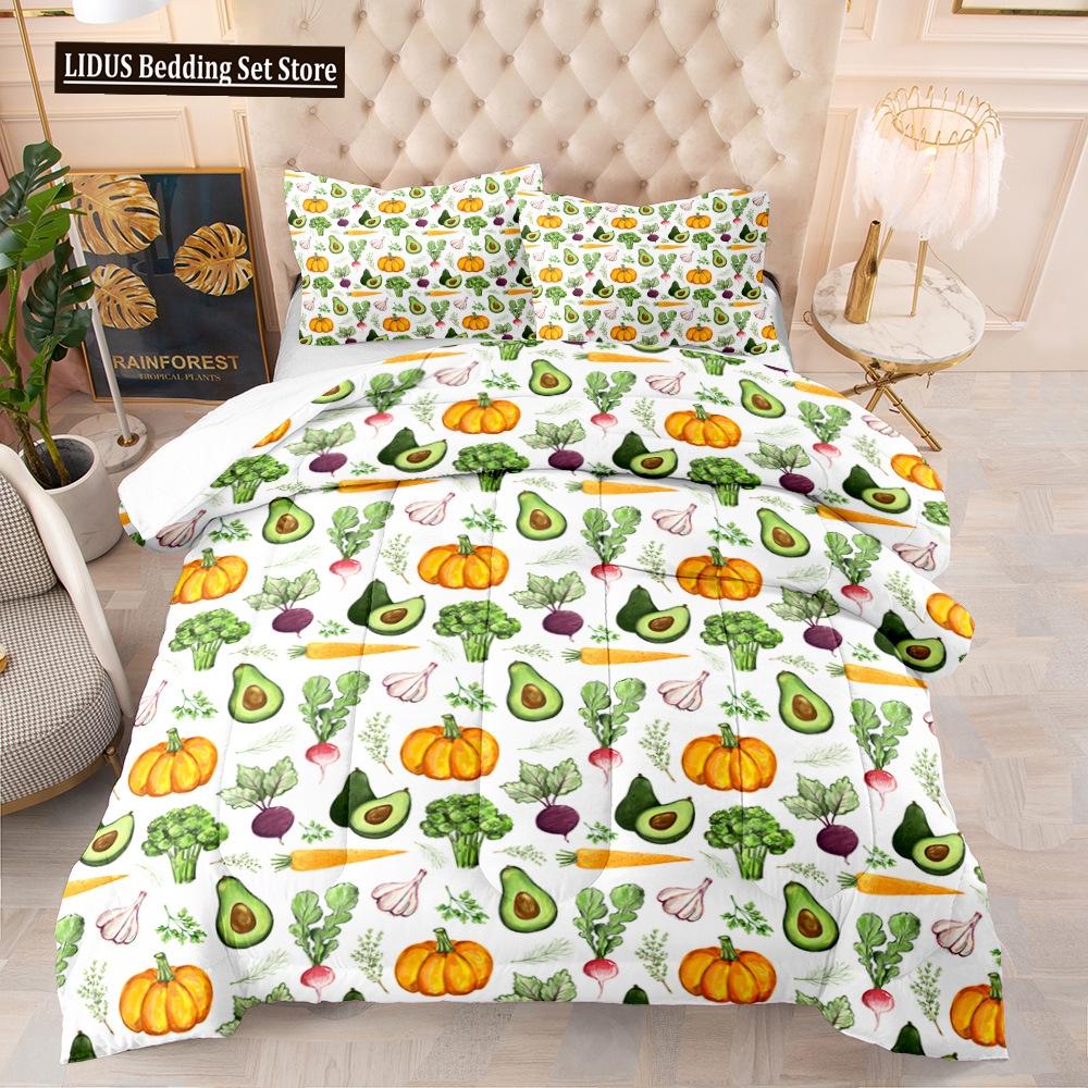 Halloween Duvet Cover Set Pumpkin Lantern Pattern Comforter Cover King Queen Size For Kids Boys Girls Gift Polyester Bedding Set
