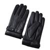 Genuine Leather Gloves  Men's Gloves Men's Fleece Warm Sheepskin Gloves  Winter Labor Protection Gift Leather Gloves