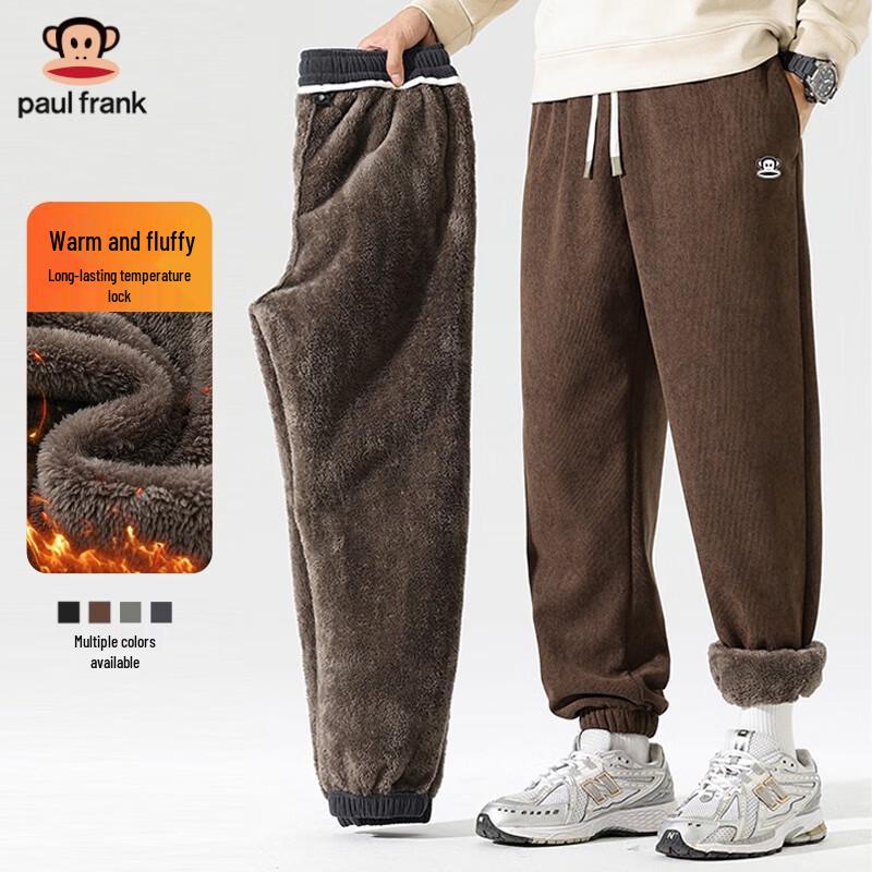 

Paul Frank Men s Lamb Fleece Lined Jogger Pants 3XL