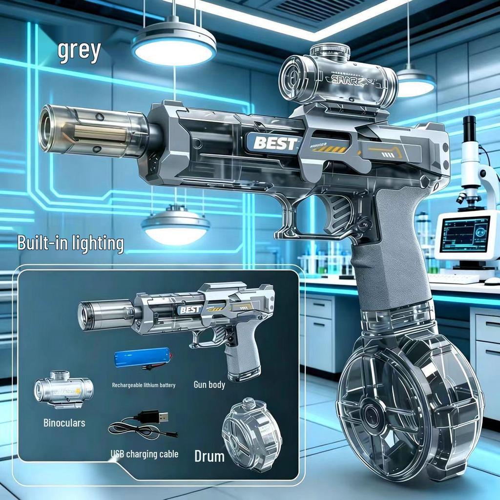 Firelight Pulse Electric Water Gun: Kids' High-Pressure, Long-Range, Continuous Fire Toy