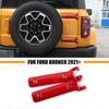 Red Rear Door Tailgate Liftgate Hinge Cover Spare Tire Trim for Ford Bronco 21+