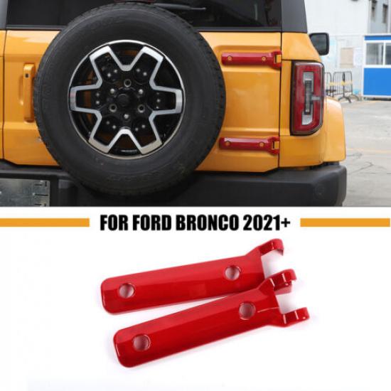 Red Rear Door Tailgate Liftgate Hinge Cover Spare Tire Trim for Ford Bronco 21+