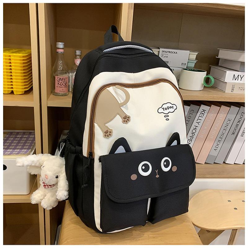 High Value, Fresh and Sweet, Cute Cat Backpack, Lightweight and Large-capacity Backpack for Junior High School Students
