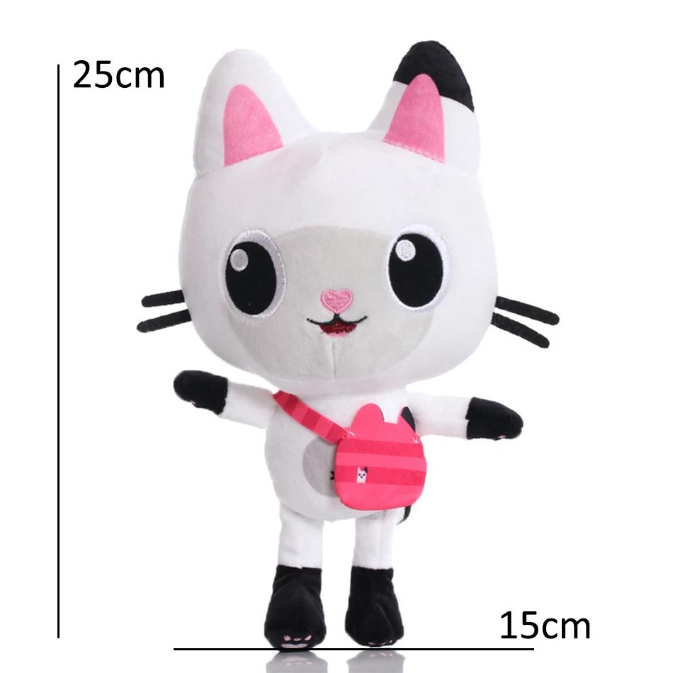 25cm 2 or 8Pcs Gabby doll house plush toy cartoon stuffed animal mermaid cat mermaid plush doll children's Christmas gift