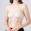 Silk Non-slip Strapless Tube Top, Mulberry Silk Large Size Lace Chest-wrapped Primer, Underwear with Chest Pads Around the Chest