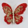 3D Double-Layer Gold Powder Butterfly Ornaments for Christmas Tree DIY Pendant